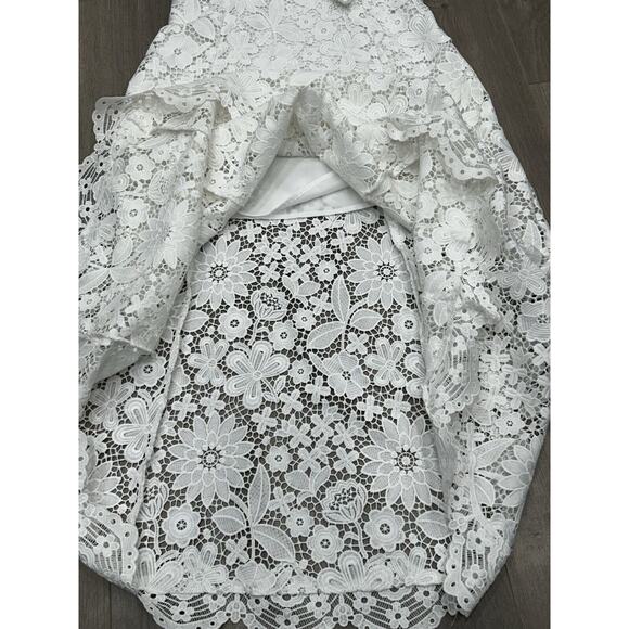 Generation Love Womens Rosie Dress Floral Lace Overlay V-Neck White Size M? NWOT - Picture 9 of 12